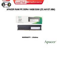 APACER RAM PC DDR4 16GB/3200 (ZC.A01ST.0B6)/ประกัน LT