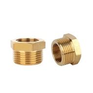 M14 M18 M20 M22 M27 M30 / 1/8" 1/4" 3/8" 1/2" 3/4" BSP Brass Male to Female Reducer Bushing Pipe Fit