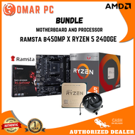 BRANDNEW RYZEN 3 2200G X RYZEN 5 PRO 2400GE WITH RAMSTA RS B450MP BUNDLE