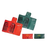 Hex Key Wrench Set (10pcs) - Green Size : 1/16'', 5/64'', 3/32'', 1/8'', 5/32'', 3/16'', 7/32'', 1/4