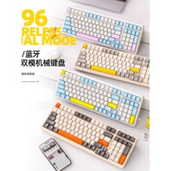 keyboard wireless wireless keyboard mechanical keyboard Free Wolf K96 Bluetooth Wireless Dual Mode M