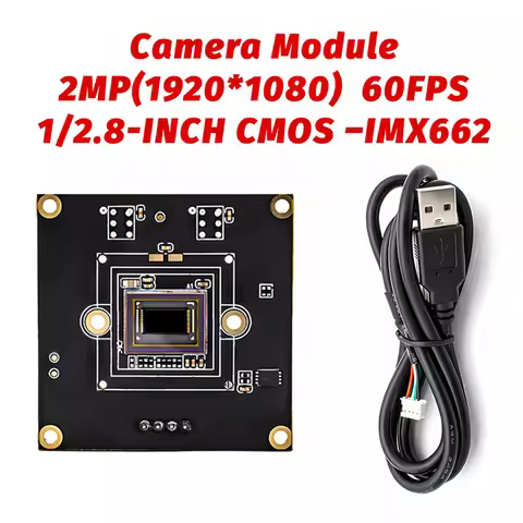 USB Camera Module 1080P 60FPS 1/2.8" IMX662 Sensor Free Drive USB2.0 OTG UVC Compatible Plug And Pla