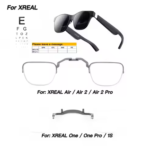 Myopia Lens For Xreal Air/Air 2/Air2 Pro/One Pro/1S AR Smart Glasses Custom Anti-Blue Hyperopia Asti