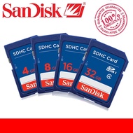 100% Genuine SanDisk SD card 32GB 16GB 8GB C4 SD SDHC Memory SD Card class 4 for Camera Memory Cards