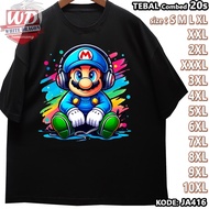 MARIO T-SHIRTS BIG SIZE CODE JA416 JUMBO 2XL 3XL 4XL 5XL 6XL 7XL 8XL 9XL 10XL