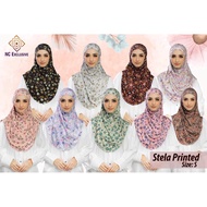 NC Exclusive Stella 2in1 Printed Floral Instant Hijab Made in
