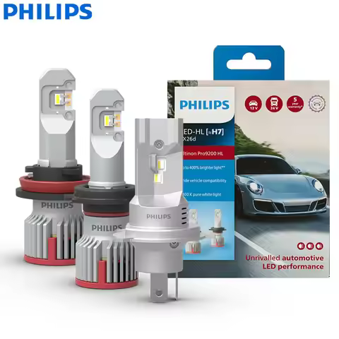 Philips Ultinon Pro9200 LED H4 H7 H9 H11 HB3 HB4 Car Headlight 12/24V Bulb +400% Power Bright Lamp 5