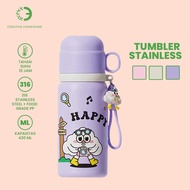 TERMOS Water Bottle 430ML Mini Thermos Stainless Steel Tumbler Heat and Cold Resistant Anti-Rust Bot