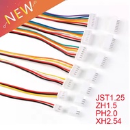 10Sets SH1.0 JST1.25 ZH1.5 PH2.0 XH2.54 Connector Female+Male 2/3/4/5/6/7/8/9/10P Plug With Cable 10