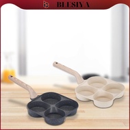 blesiya 4 Cup Egg Frying Pan Household Sturdy Grill Frying Pan for Eggs Muffins Meat