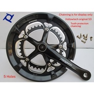 Haomeng Hollow Integrated Chainring Cover Chainring Cover Protective Disc Road Bike t-tooth 53 52t C