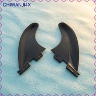 [chiwanji4x] 3 Pieces Thruster Fin Set Glossy Surfboard Tail Fin Fins Balanced Fast for Surfers