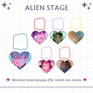 GANTUNGAN ALIEN STAGE ALNST ACRYLIC KEYCHAIN | LOVE ACRYLIC KEYCHAIN | ALIENSTAGE KEYCHAIN