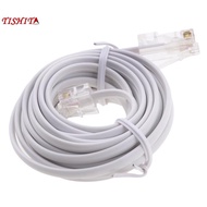 [tishita] RJ11 6P4C to 8P4C Modular Phone Internet Extension Cable 3 Meter, RJ11 to Telephone Cable 