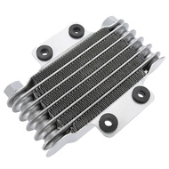 (LAZ8) Motorcycle Engine Oil Cooler Cooling Radiator 85Ml Universal Silver Aluminum for 100Cc-250Cc 