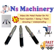 30pcs B6 Metal Packer for PU Foam Injection / Epoxy / Foam Grouting / Waterproofing