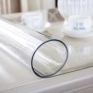 Soft Glass Tablecloth Transparent PVC Table Cover Waterproof Oil-proof Table Protector Desk Mat