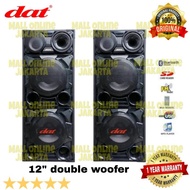 [ Ready] Speaker Aktif Pasif Dat 12 Inch Ds122 Double Subwoofer Ds 122