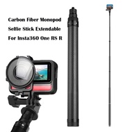 For Insta360 One RS R 116 cm Carbon Fiber Monopod Selfie Stick Extendable With 1/4 Screw For GoPro Hero 10 9 8 DJI Osmo Action 2