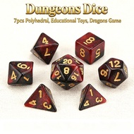 Educational Toys D&D Dungeons 7pcs Dice DND Kids Polyhedral Sandaro Tabletop Game