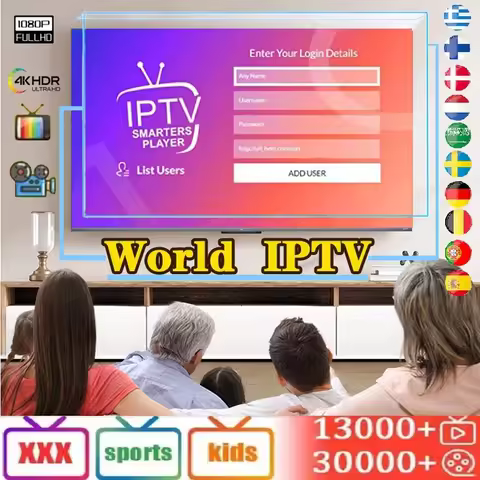 Android TV Box IPTV Code 4K UHD for Spain Germany Poland Netherlands M3U Player List Smart 12 Months