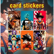 DRAGON BALL Z CARD STICKER -DRAGON BALL SERIES- ANIME KAD STICKER - MANGA STICKER ACCESS CARD STICKE