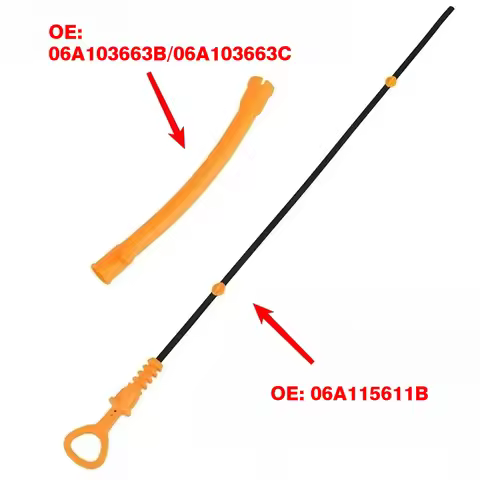 06A115611B Engine Oil Dipstick Tube for VW Golf 4 Jetta Bora Beetle Passat Audi A3 A4 Skoda EA113 1.