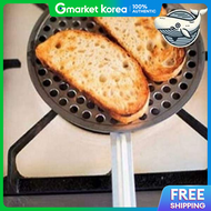 Snack Cooking Tool Direct Flame Toast Pan Gas Stove Stainless Steel Portable Convenient Bread