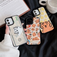 CASET Magnetic Mirror Cute Tiger Designer MUZIK Dollar USD Cash Gold Coins Hard Case Cover Casing Co