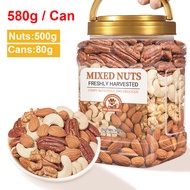 Mr.Squirrel Mixed Nuts 4 Types Pure nut Assorted Daily Nuts snacks Meal replacement nuts (Almond/Cas