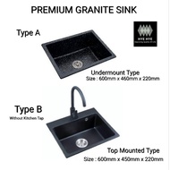 PREMIUM ITTO Granite Sink Black  6046/ 6045