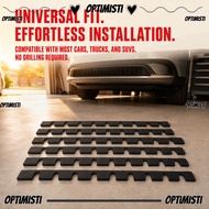 OPTIMISTI8E 8PCS Bumper Guard, Black Universal Front Bumper Scrape Guard, High Speed Stable Rubber C