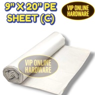 (9ft x 20ft) PE Sheet Plastic Sheet Cover Plastic Wrap Paint Furniture Sofa Floor