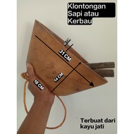 Cow cone, buffalo cone, classic buffalo bell, classic cow bell, teak wood bell