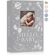Lanpn Baby Photo Album 4x6 300 Pockets, Linen Newborn Bebe Ultrasound Photo Album with Memo Writing 