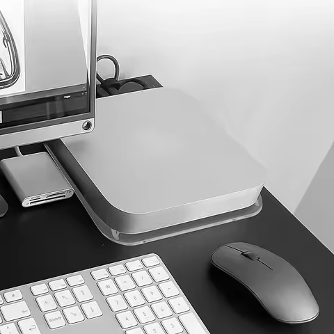 Acrylic Bracket Storage Rack Anti-Slip Horizontal Stand Holder for Mac Mini 2010-2020 M1/M2 for Mac 