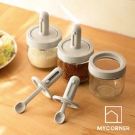 MyCorner SG Stock | Kitchen Adjustable Condiments Container Seasoning Canisters Condiment Bottle Sal