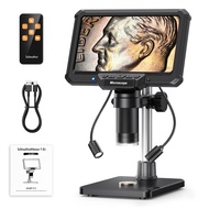 7 นิ้วกล้องจุลทรรศน์ดิจิตอล 1200X การขยายสําหรับเหรียญ PCB ซ่อมวงจร 16MP HD บัดกรีกล้องจุลทรรศน์ไฟ P