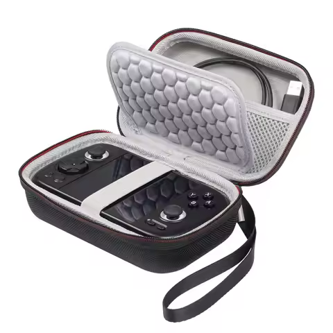 Portable EVA Hard Case for Anbernic RG Cube Retro Handheld Console, Anti-Drop Shockproof Storage Bag