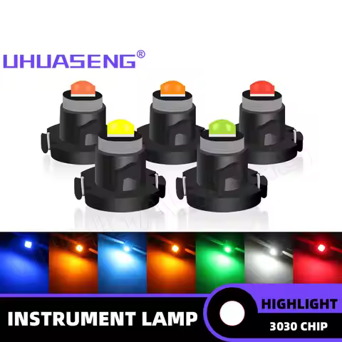 Led T4.2 Bulb UHUASENG 10PCS T3 Led T4.2 Bulb T4.7 Instrument Switch Radio Dashboard Dash Indicator 