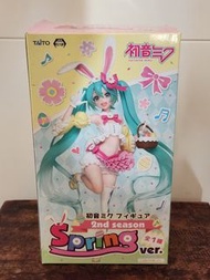 二手TAITO 初音未來 復活節 Spring Ver. 2nd Season Miku Figure 景品