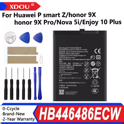 100% Brand-New HB446486ECW 4000mAh Battery For Huawei P smart Z/honor 9X/honor 9X Pro/Nova 5i/Enjoy 