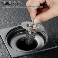 FKILLAONE Drain Filter, Black Stainless Steel Sink Strainer, Durable Floor Drain With Handle Anti Clog Mesh Trap Kitchen Bathroom Accessories