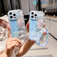 Ocean World Mirror Bracket Case Creative Bracelet Fresh Apple Phone Case