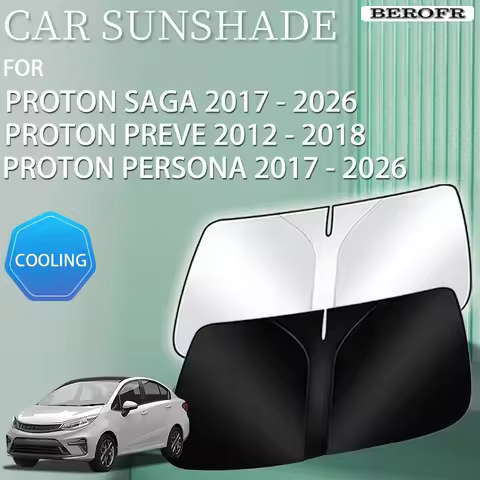 Car Window Sunshade For Proton Saga 2017 - 2026 Persona Preve 2012 - 2018 Accessories Front Windshie