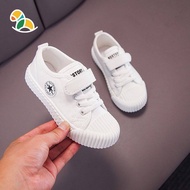 I baby store รองเท้าผ้าใบ เด็ก อนุบาล รองเท้าสีขาว รองเท้าผ้าใบเด็ก รองเท้าผ้าใบนักเรียน ชายและหญิง รองเท้านักเรียนสีขาว JZB1243