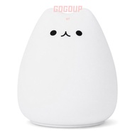 GOGUVO Night Lamp, 7 Colors Cat LED Night Light, Portable Battery Powered Breathing Mode Tap Control