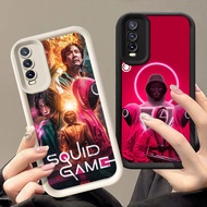 Q-25 Squid Game Black white Case for VIVO Y20 Y20g Y20i Y11S Y20a Y12S Y12a Y20t Y20s