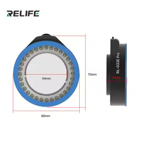 RELIFE RL-033E Pro Dual Polarization Microscope Ring Lamp for Soldering Repair Stereo Microscopes Li