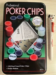 德州撲克100片籌碼套裝POKER Set Chips